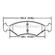 D766 OE No.0K2A2-33-23Z pour Kia fierté plaquette de frein